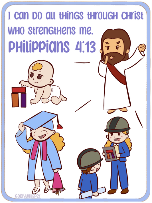 Philippians 4:13 Sticker
